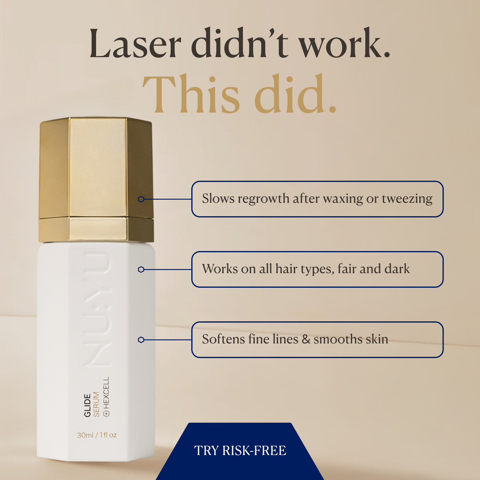 Glide Facial Hair Minimizing Serum